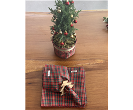 Porta guardanapo rvore de Natal madeira