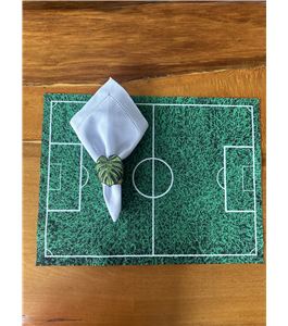 Jogo americano campo de futebol infantil para mesa posta 