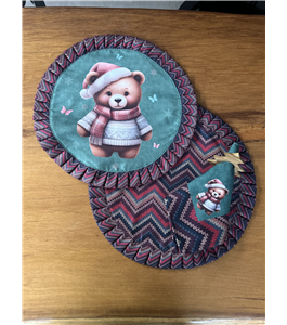 Jogo americano de Natal para decorao de mesa posta 